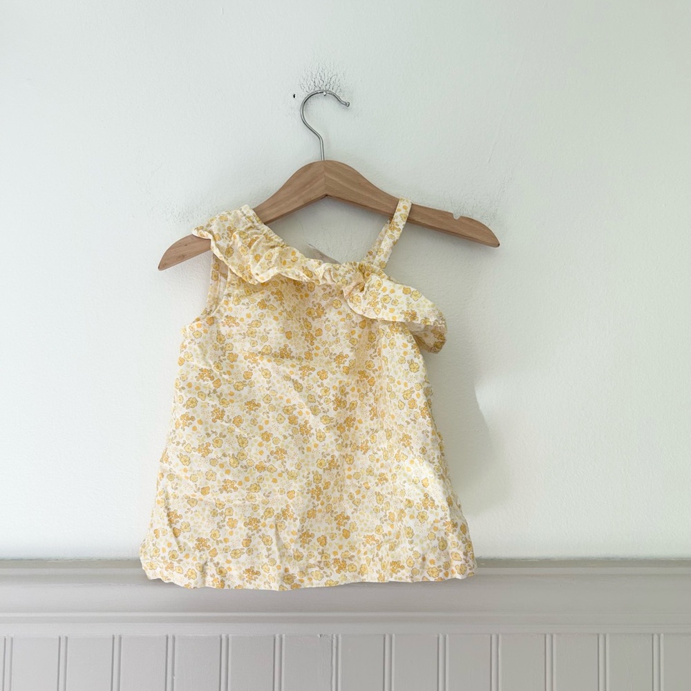 Carter's 24 Months Yellow Floral One-Shoulder Ruffle Cotton Top